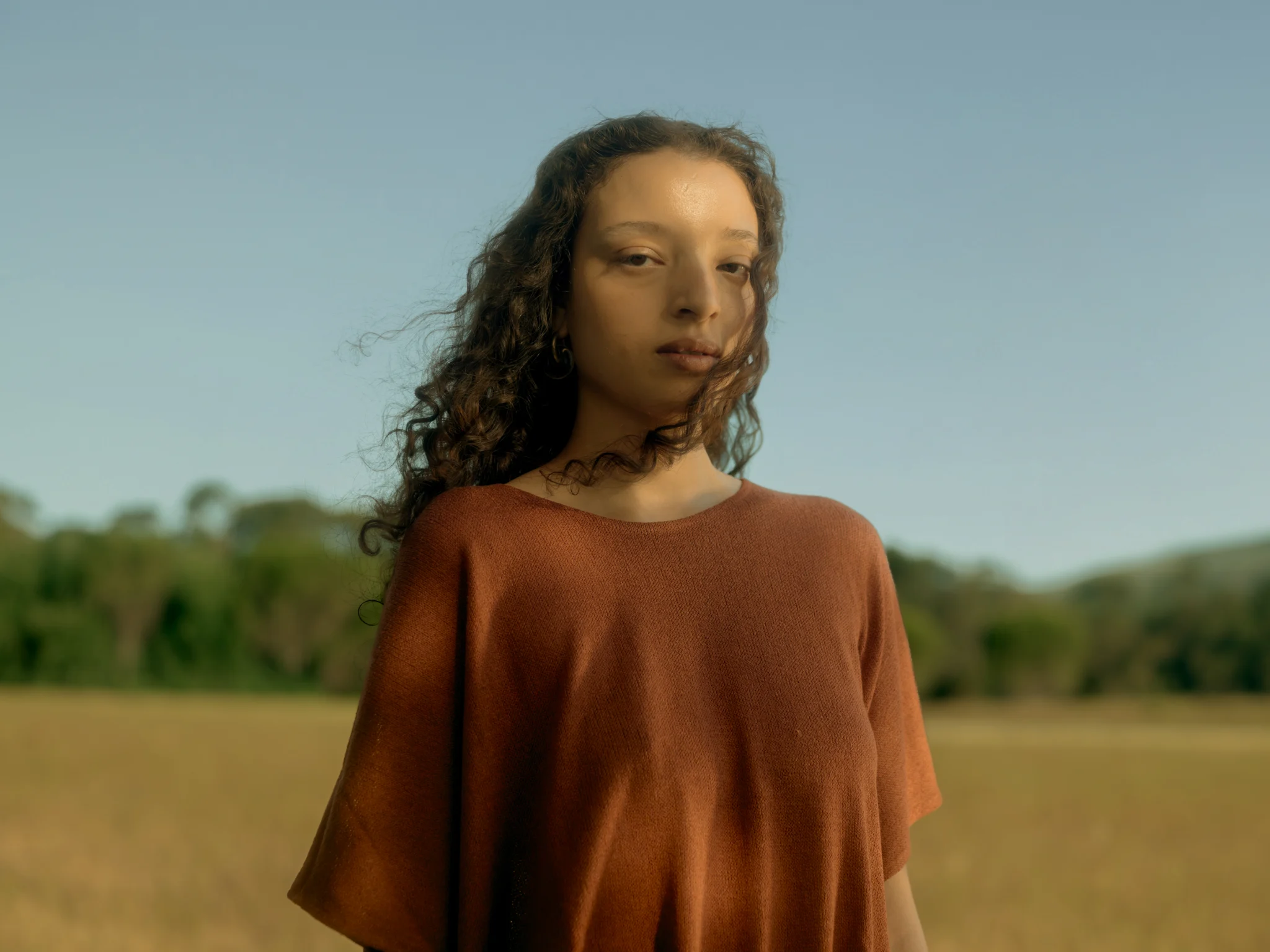 Portrait of a woman outdoors